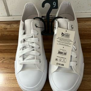 Ladies. Size 9 sneakers. White